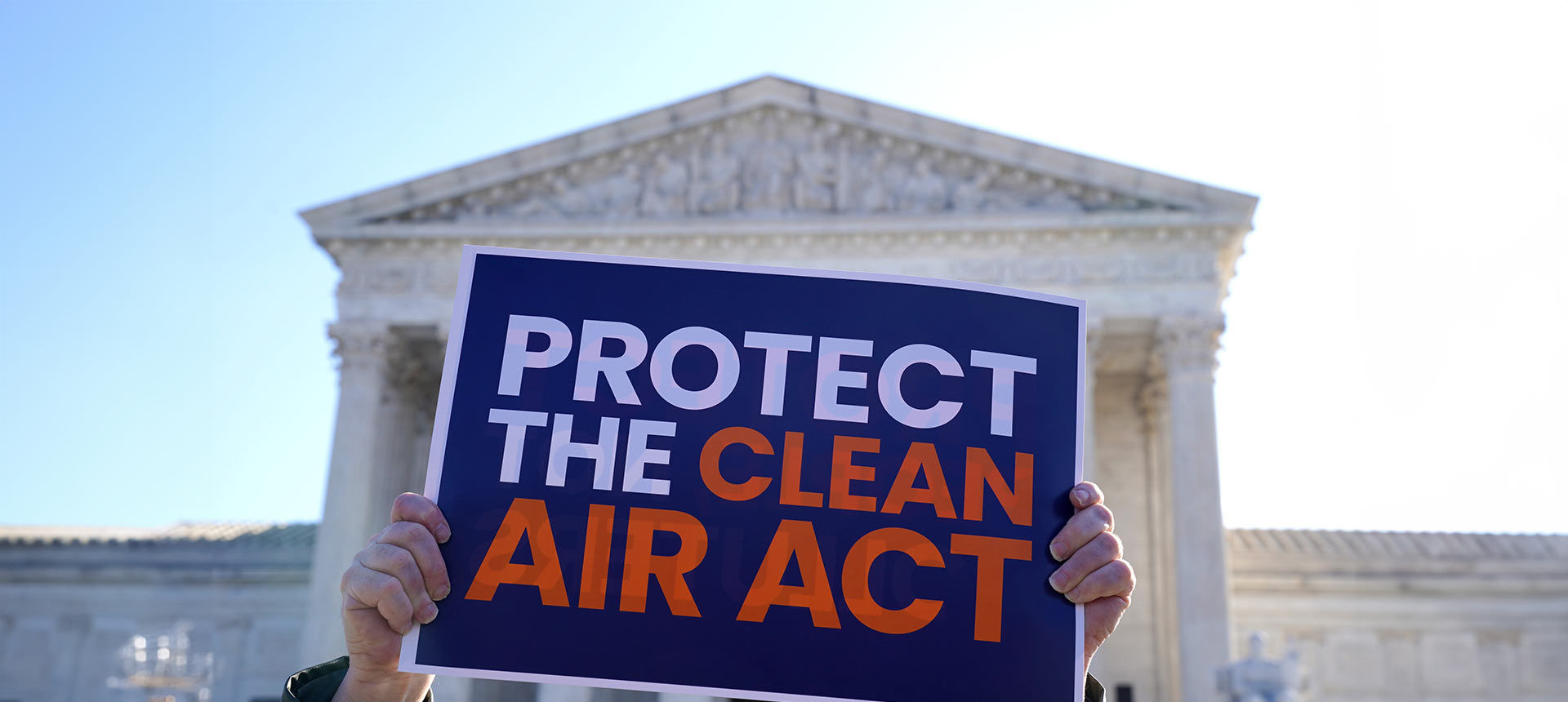 Protect the Clean Air Act sign